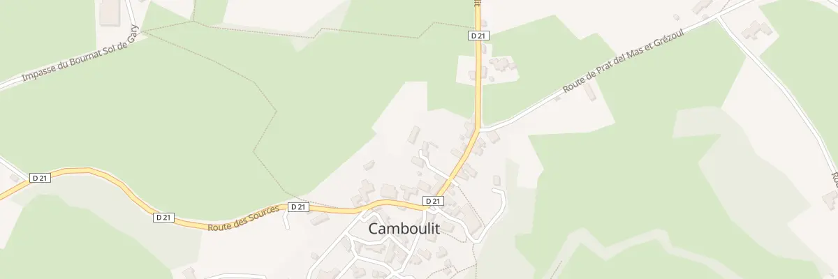 Plan du 5021 Bourg de Camboulit à Camboulit