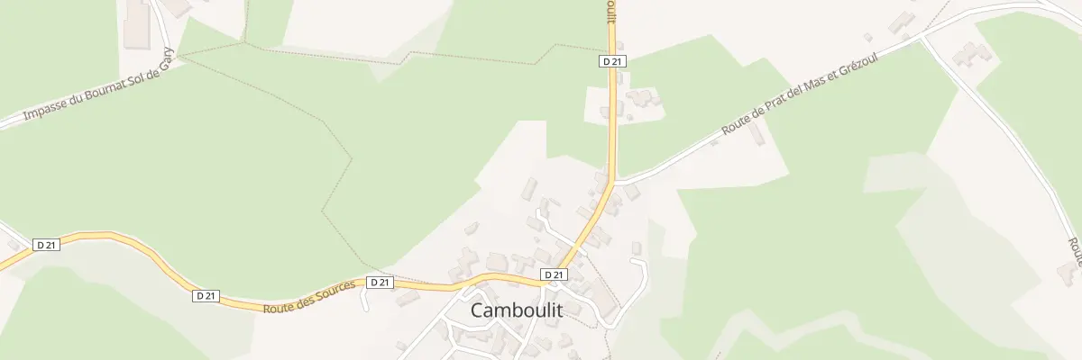 Plan du 5009 Bourg de Camboulit à Camboulit