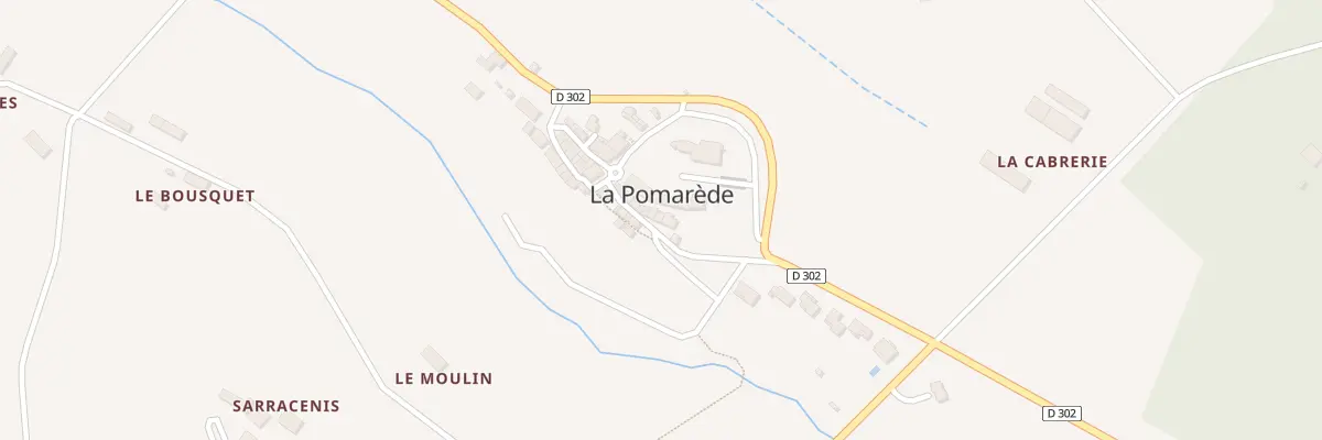Plan du 11 Le Village à La Pomarède