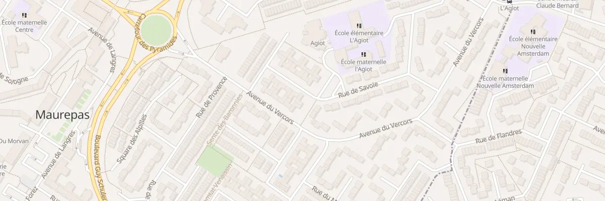 Plan du 3 Sen de la Chartreuse à Maurepas
