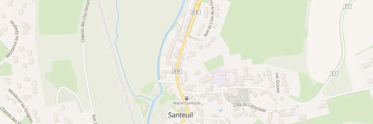 Plan du 6 Rue René Simon à Santeuil