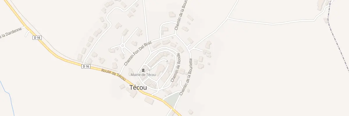 Plan du 10 Le Bourg à Técou