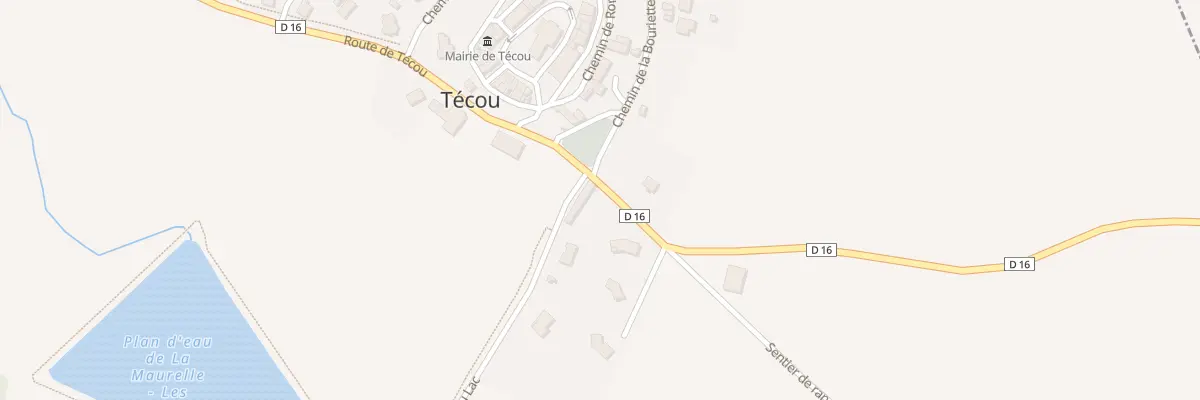 Plan du 2 Rte de Cadalen à Técou