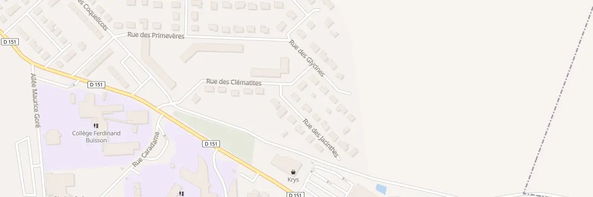 Plan du 14 Rue des Jacinthes à Grandvilliers
