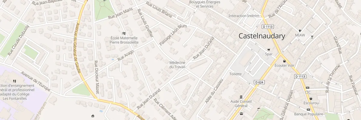Plan du 19 Rue Jean Durand à Castelnaudary