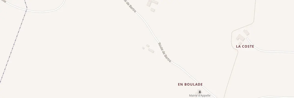 Plan du 5 Rte de Bertre à Appelle