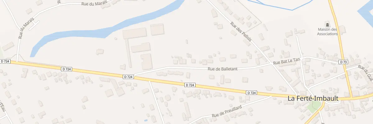 Plan du 46 Rue Balletant Ou Bat le Tan à La Ferté-Imbault