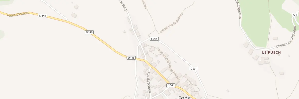 Plan du 3 Che des Roses à Fons