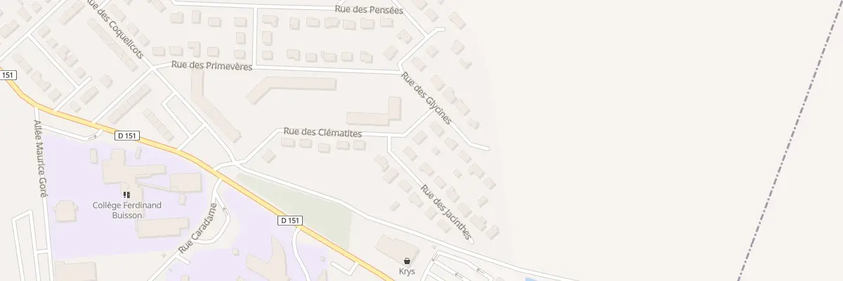 Plan du 1 Rue des Clématites à Grandvilliers