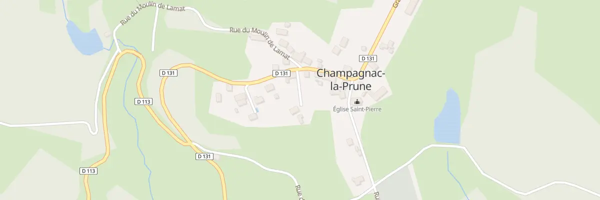 Plan du 5102 Le Bourg à Champagnac-la-Prune
