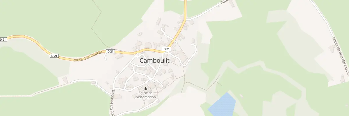 Plan du 5103F Bourg de Camboulit à Camboulit