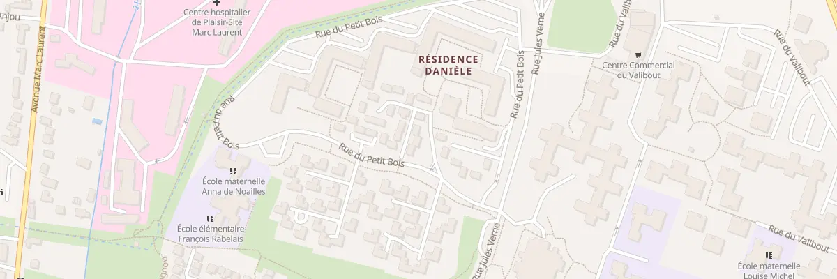 Plan du 18 Rue Jean Antoine Houdon à Plaisir