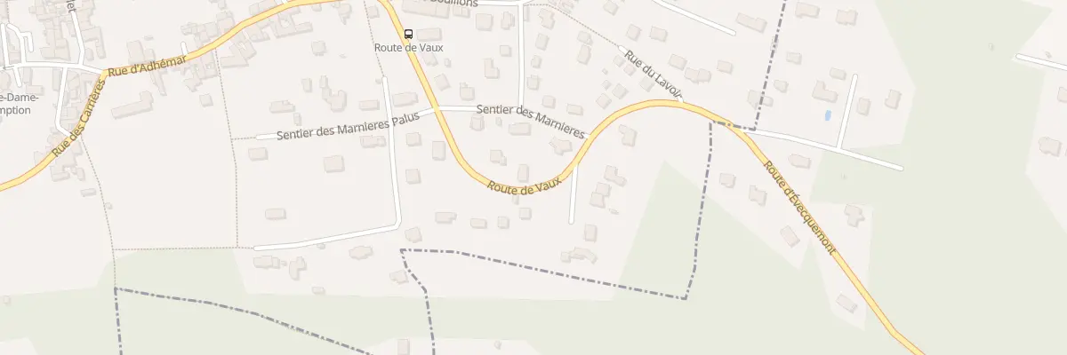 Plan du 10 Rue de Vaux à Évecquemont