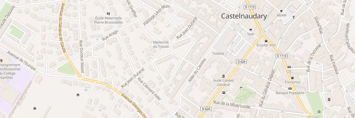 Plan du 10 Rue Jean Durand à Castelnaudary