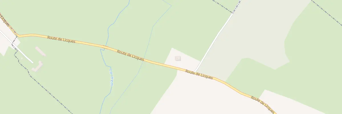 Plan du 950 Rte de Licques à Rebergues
