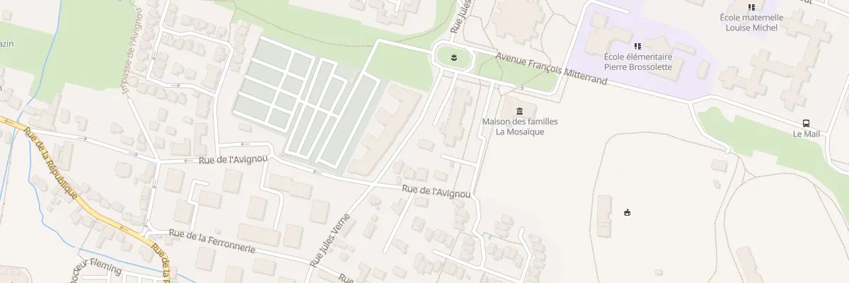 Plan du 20 Av François Mitterrand à Plaisir