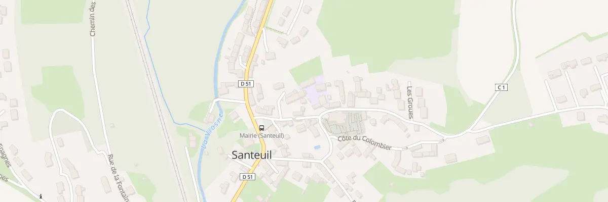 Plan du 11 Cote Sainte-Genevieve à Santeuil