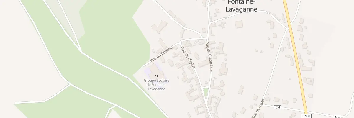 Plan du 4 Rue de l’Eglise à Fontaine-Lavaganne