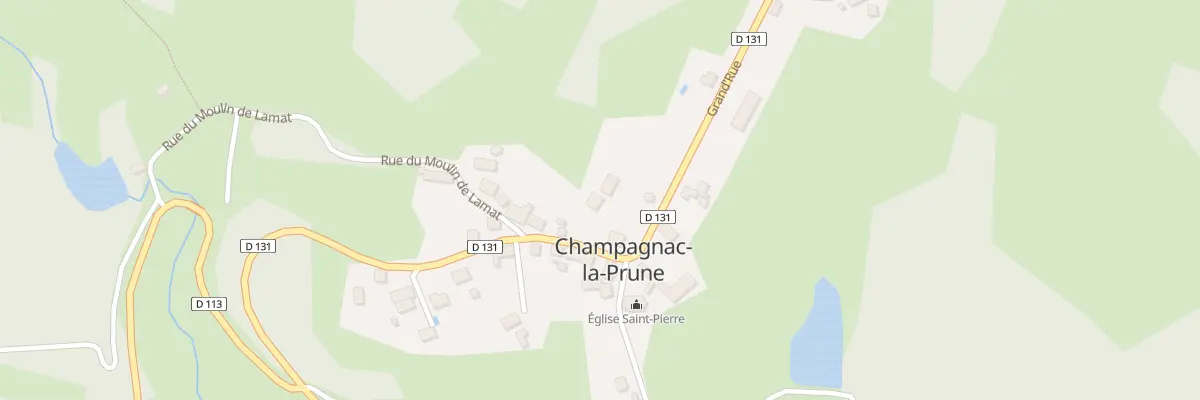 Plan du 5092 Le Bourg à Champagnac-la-Prune