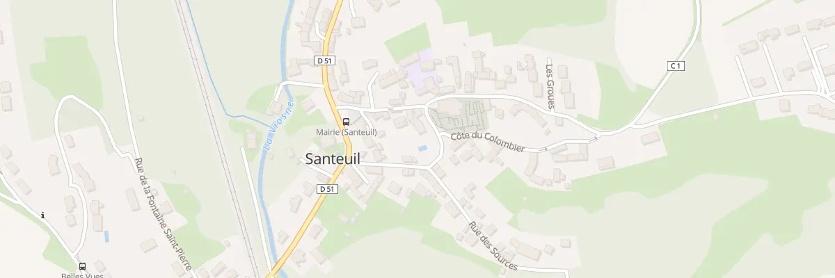 Plan du 5 Rue de l’Eglise à Santeuil