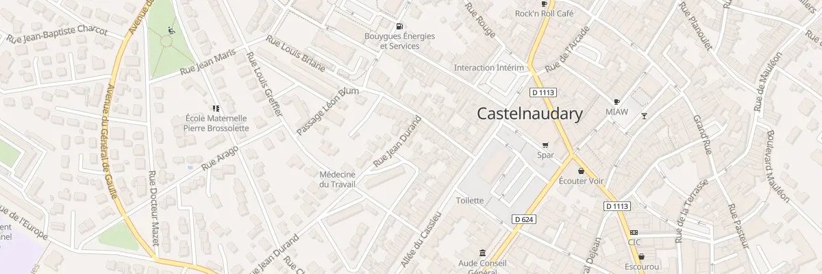 Plan du 12 Rue Jean Durand à Castelnaudary