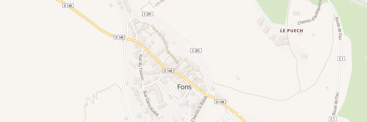 Plan du 3 Rue de l’Abbe Allemand à Fons