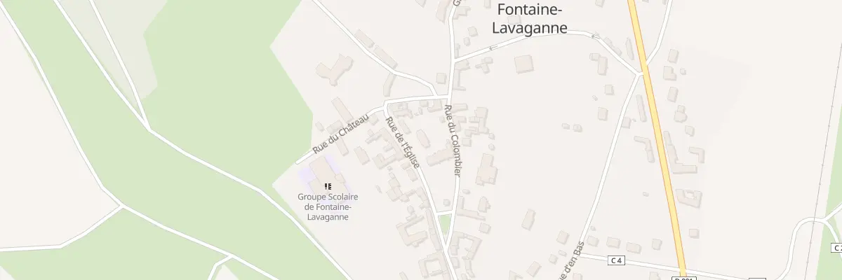 Plan du 3 Rue de l’Eglise à Fontaine-Lavaganne