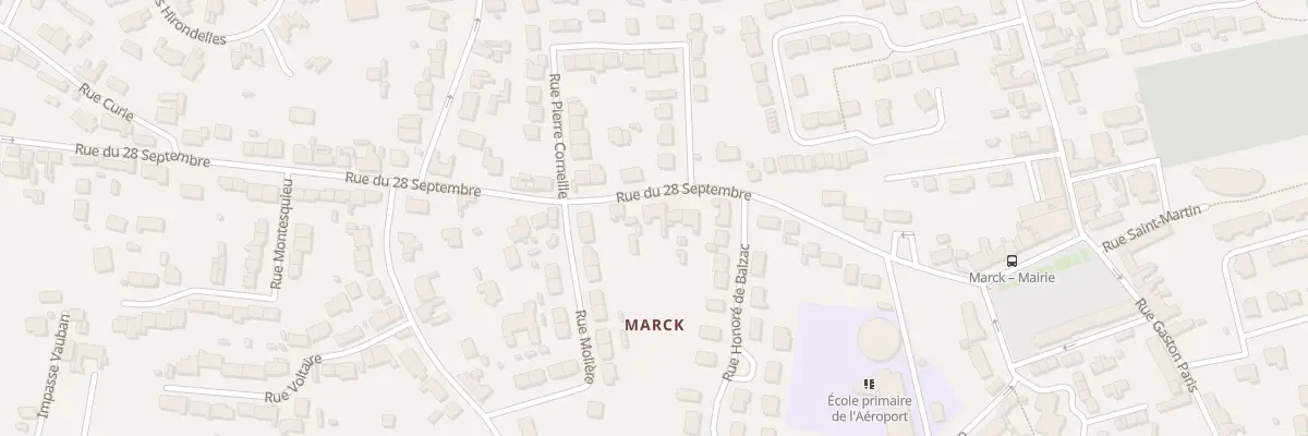 Plan du 239 Rue du 28 Septembre à Marck