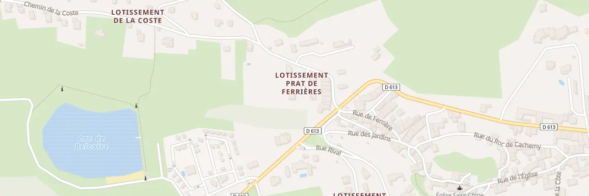 Plan du 6 Lot Prat de Ferrieres à Belcaire