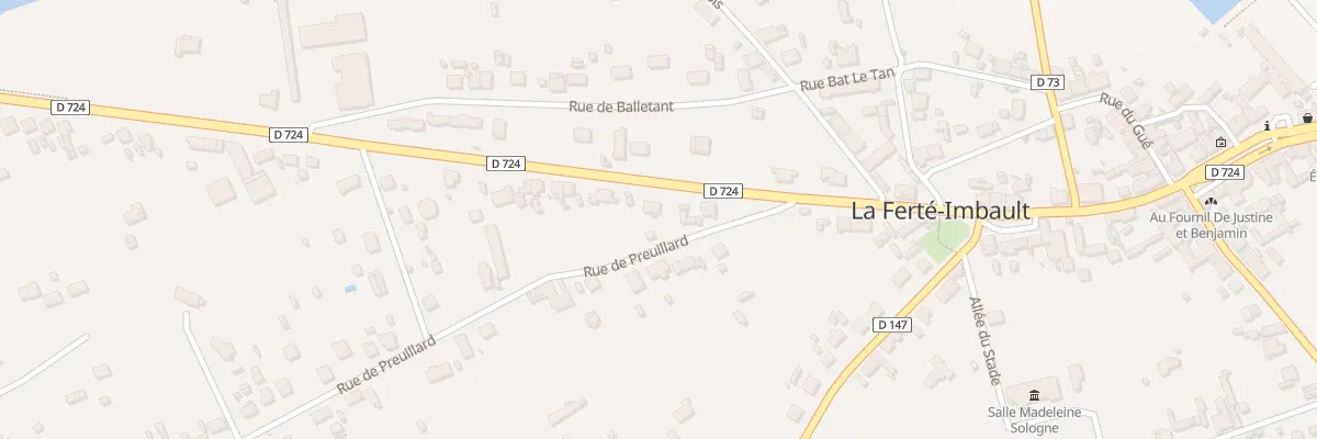 Plan du 45 Rue Nationale à La Ferté-Imbault