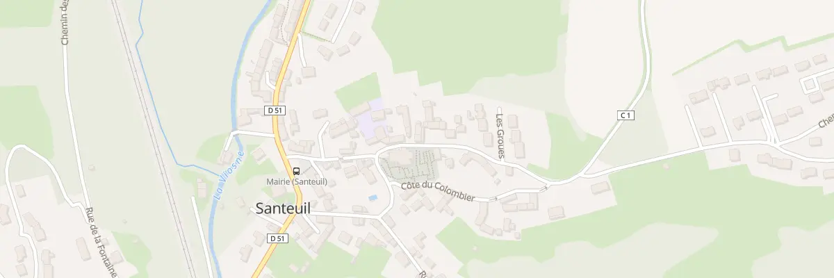 Plan du 15 Rue de l’Eglise à Santeuil