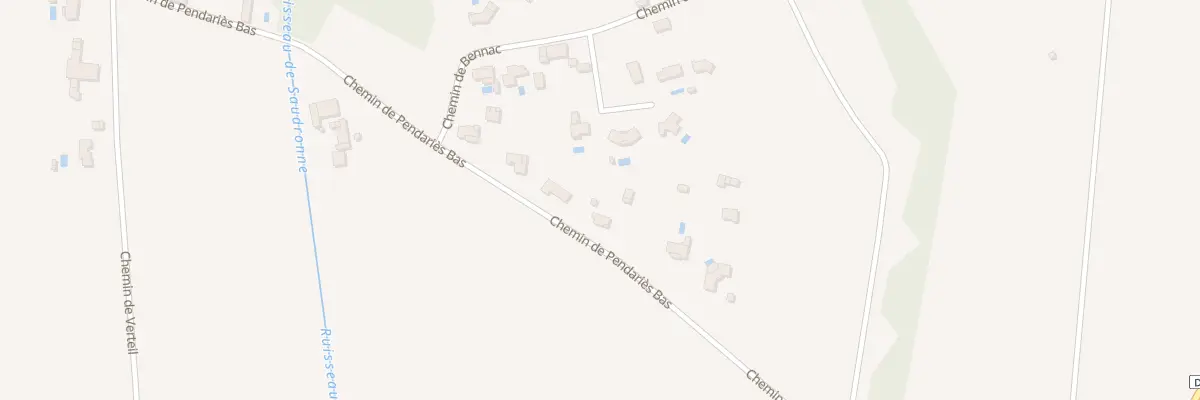 Plan du 2835 Che de Pendaries Bas à Brens