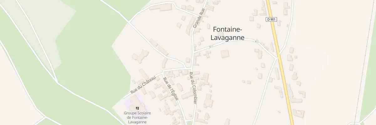 Plan du 1 Rue du Colombier à Fontaine-Lavaganne