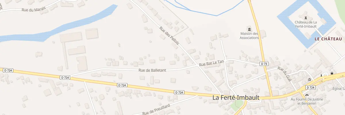 Plan du 30 Rue Balletant Ou Bat le Tan à La Ferté-Imbault