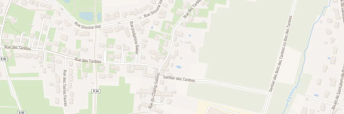 Plan du 385B Rue des Tarètes à Semoy