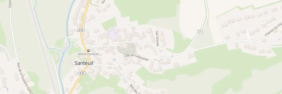 Plan du 16 Rue de l’Eglise à Santeuil