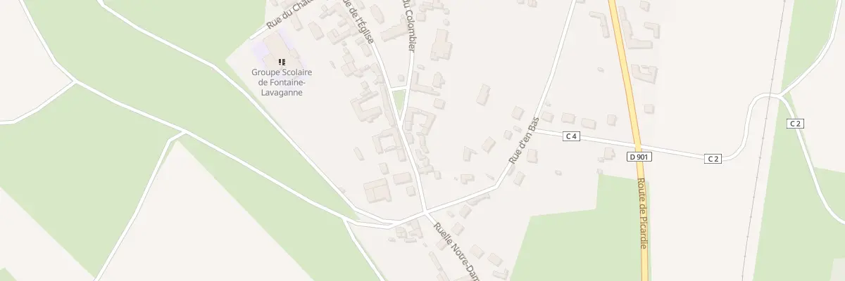 Plan du 7 Rue de l’Eglise à Fontaine-Lavaganne