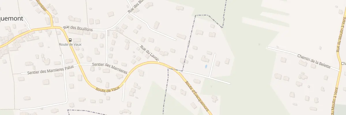 Plan du 4 Rue de Vaux à Évecquemont