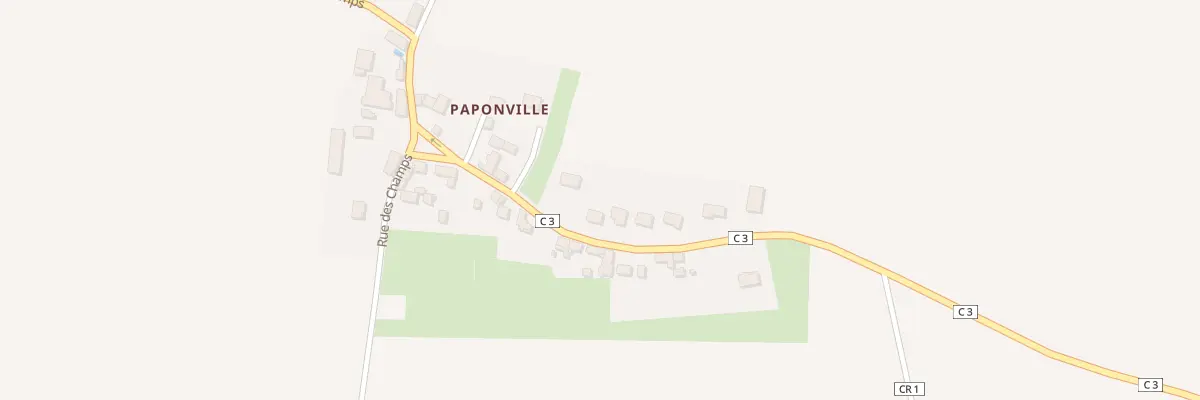 Plan du 3 Paponville à Saint-Escobille