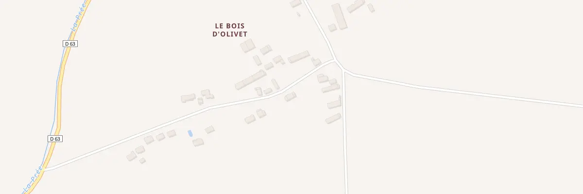 Plan du 28 Le Bois d’Olivet à Dampierre-en-Graçay