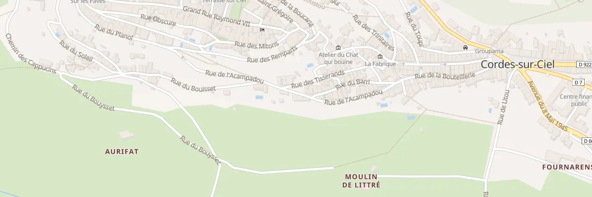 Plan du 25 Rue de l’Acampadou à Cordes-sur-Ciel