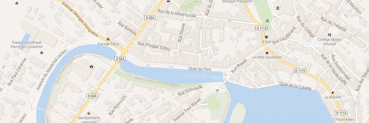 Plan du 9 Quai du Port à Castelnaudary