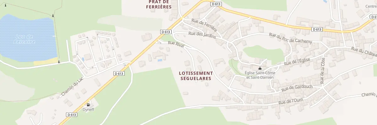 Plan du 22 Lot Seguelares à Belcaire