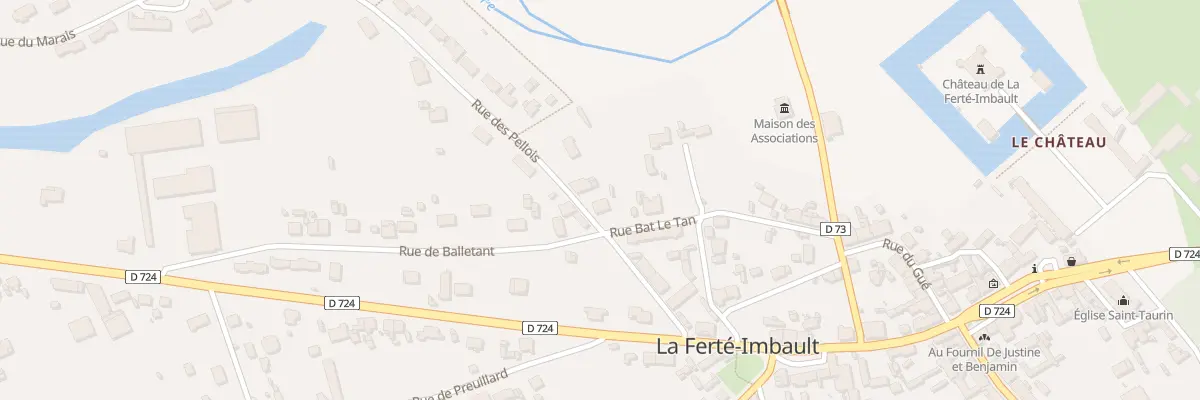 Plan du 22 Rue Balletant Ou Bat le Tan à La Ferté-Imbault