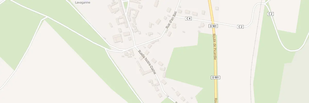 Plan du 2 Rue d’En Bas à Fontaine-Lavaganne