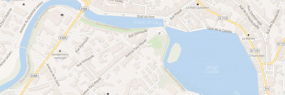 Plan du 9 Av Riquet à Castelnaudary