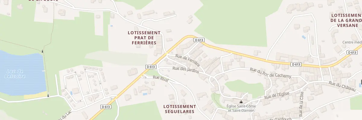 Plan du 4 Rue de Bourdette à Belcaire