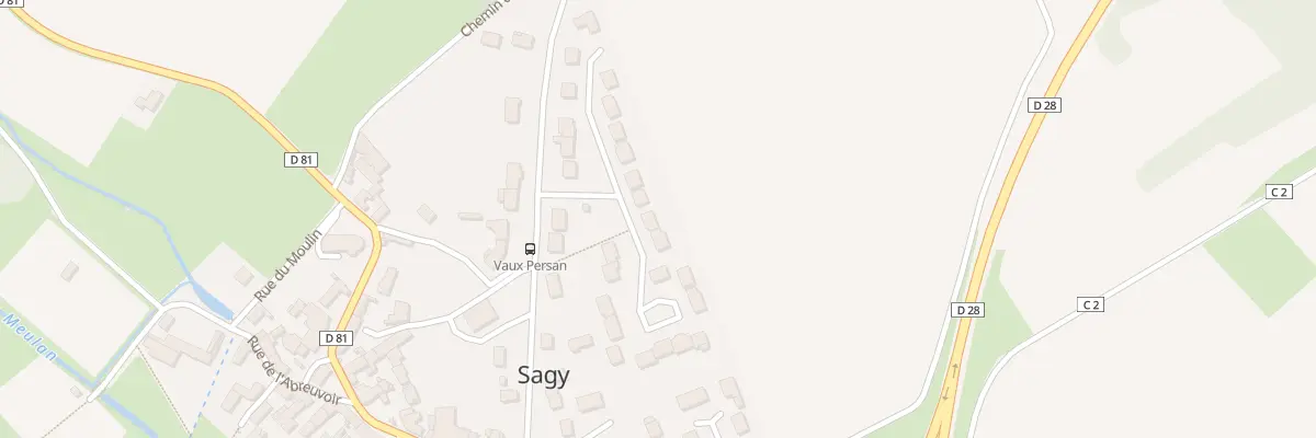 Plan du 13 Rue du Vaux Persan à Sagy