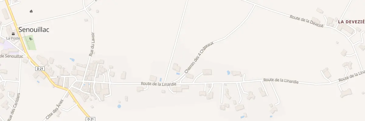Plan du 11 Rte de la Linardié à Senouillac
