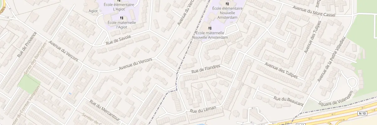 Plan du 3 Rue des Flandres à Maurepas